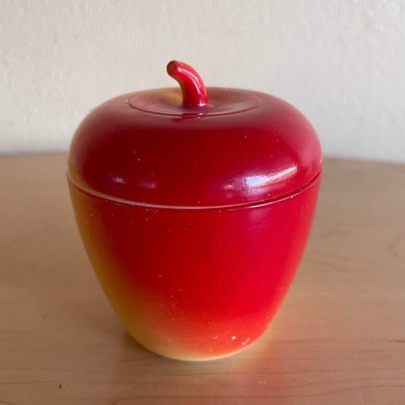 Vintage Anchor Hocking Glass Apple - Picture 1 of 4